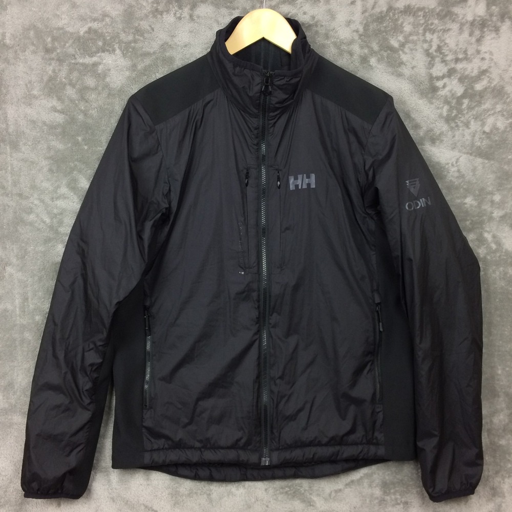 Helly Hansen Jacket Mens Medium Odin H2 Flow Stretch Insulated Black Outdoor Ski